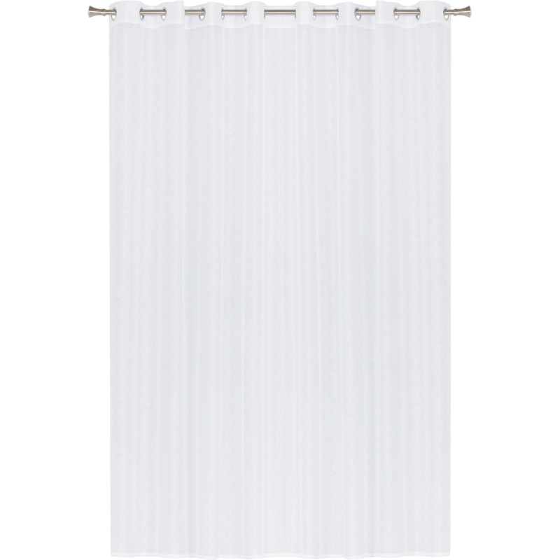 Firana z kółkami pasek SIMPLE CHIC 280x300 biały